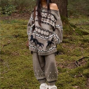 Free people last rodeo sweater set NEW WITH TAGS